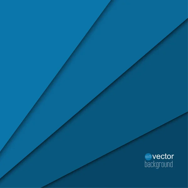 Abstraktní pozadí modré papírové proužky. — Stockový vektor