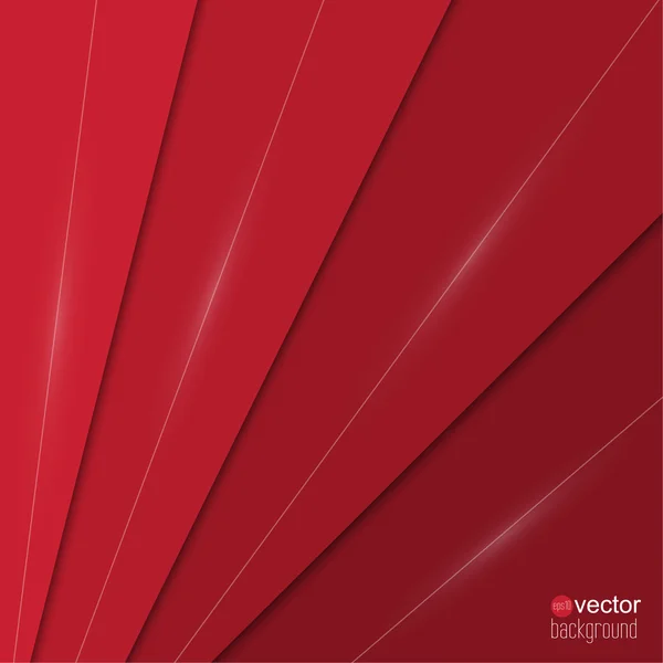 Abstrakt bakgrund av rött papper — Stock vektor