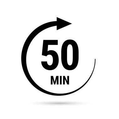 Zamanlayıcı ile izole illüstrasyon.