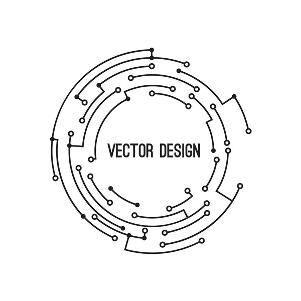 Abstraktní kruhu nápis — Stockový vektor