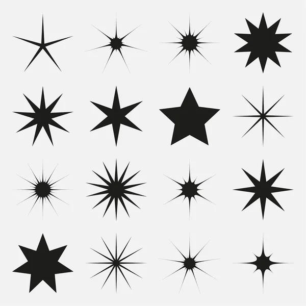 Le stelle vettoriali scintillano icona — Vettoriale Stock