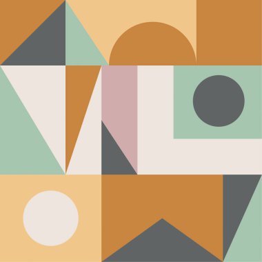 Bauhaus vektör arkaplanı.