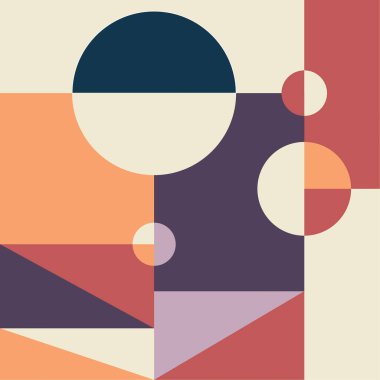 Bauhaus vektör arkaplanı.