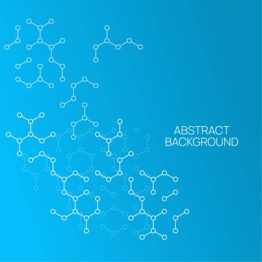 Moleküler yapısının arka plan.