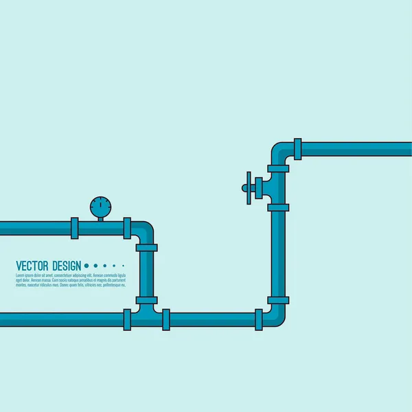 Le pipeline avec robinet — Image vectorielle