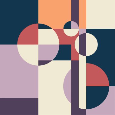 Bauhaus vektör arkaplanı.