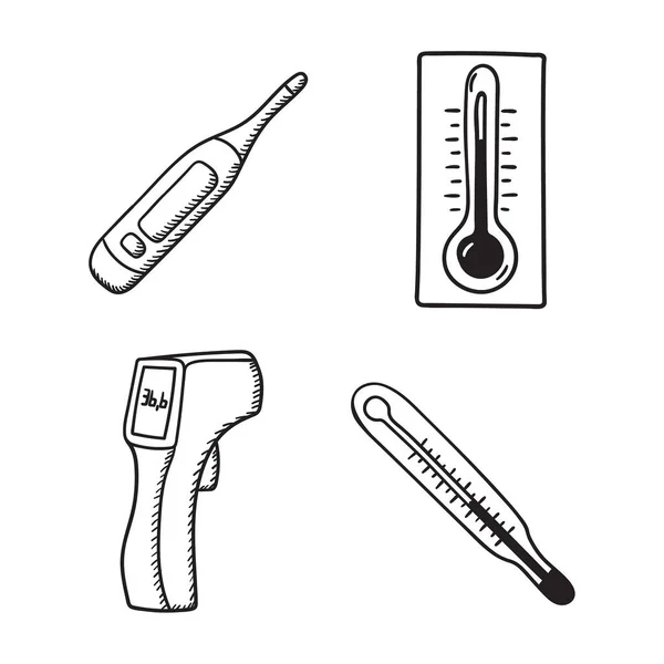 Vector ikon av termometer — Stock vektor