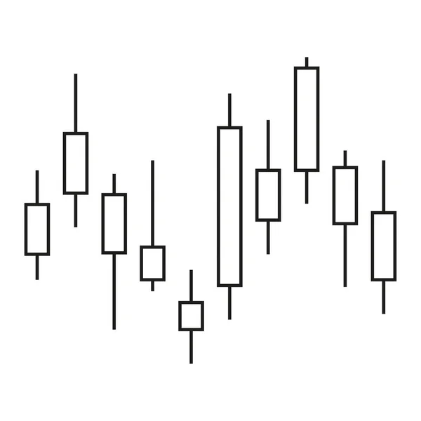 Vektor Japanska ljusstake indikator — Stock vektor