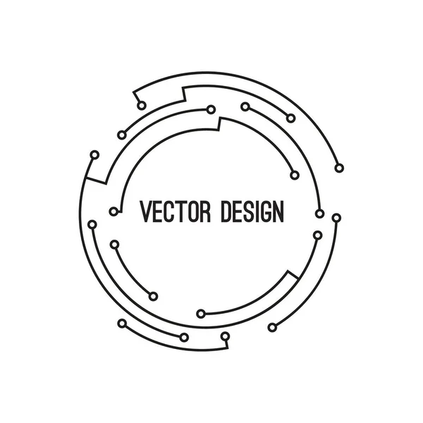 Abstraktní kruhu nápis — Stockový vektor