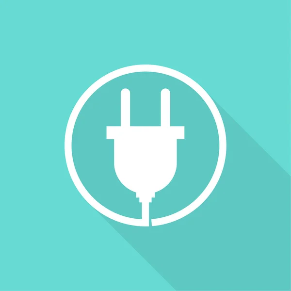 Icono del enchufe eléctrico — Vector de stock