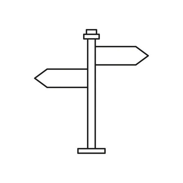 Icono vector puntero de dirección — Vector de stock