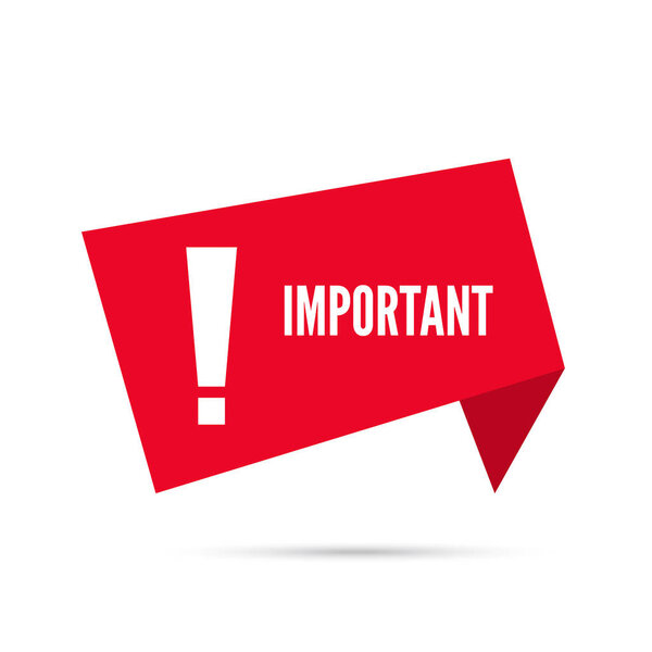 Красное знамя с восклицательным знаком