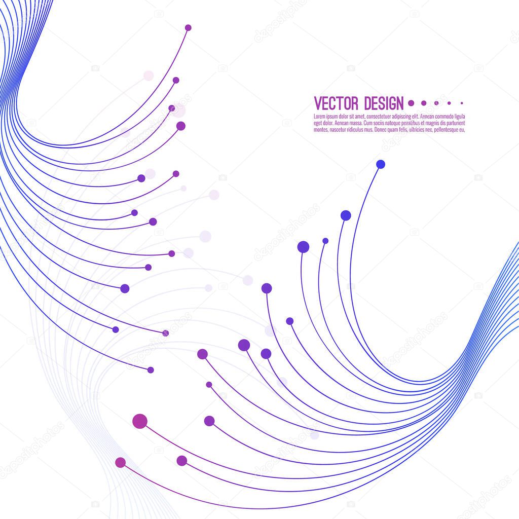 Abstract techno vector background