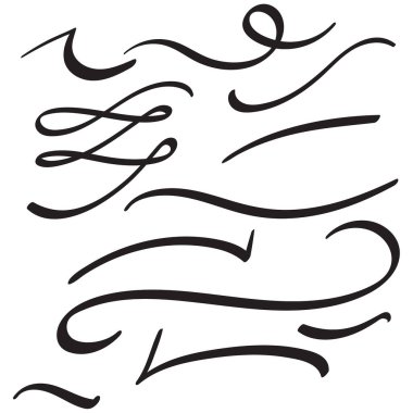 El çizilmiş vektör kümesi altı çizili