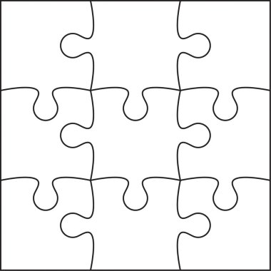 Parçalı bulmaca vektör