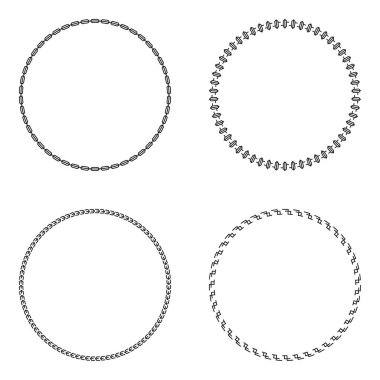 Vektör kümesi yuvarlak çerçeve