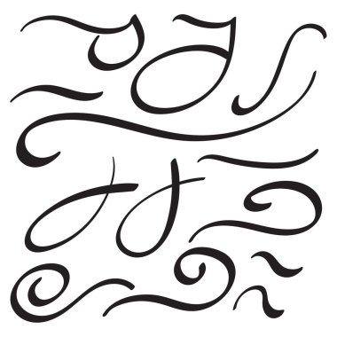 El çizilmiş vektör kümesi altı çizili