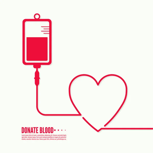 Symbol blood donation. — Stock Vector