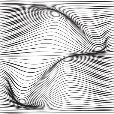 Bozulmuş dalga monokrom dokusu.