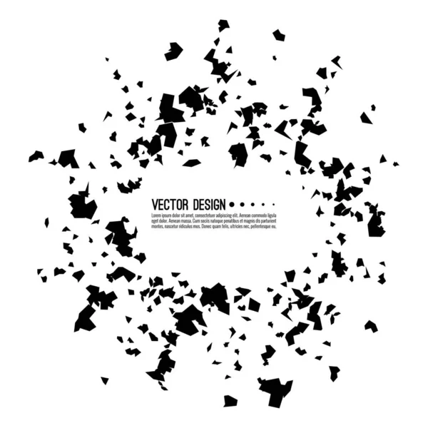 Explosive black banner. — Stock Vector