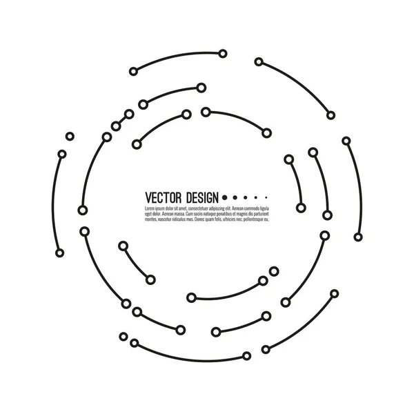 Абстрактный круговой баннер — стоковый вектор