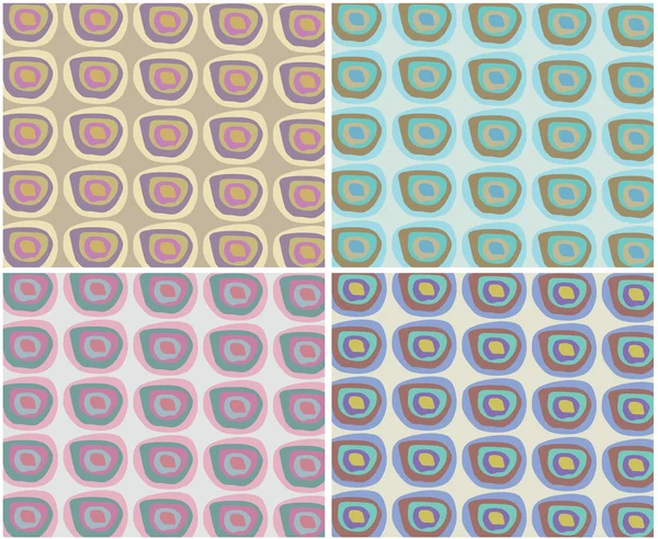 Abstract illustration of the different seamless circle background — Stock Photo, Image