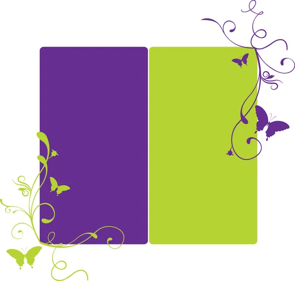 Bannière violette et lime — Photo