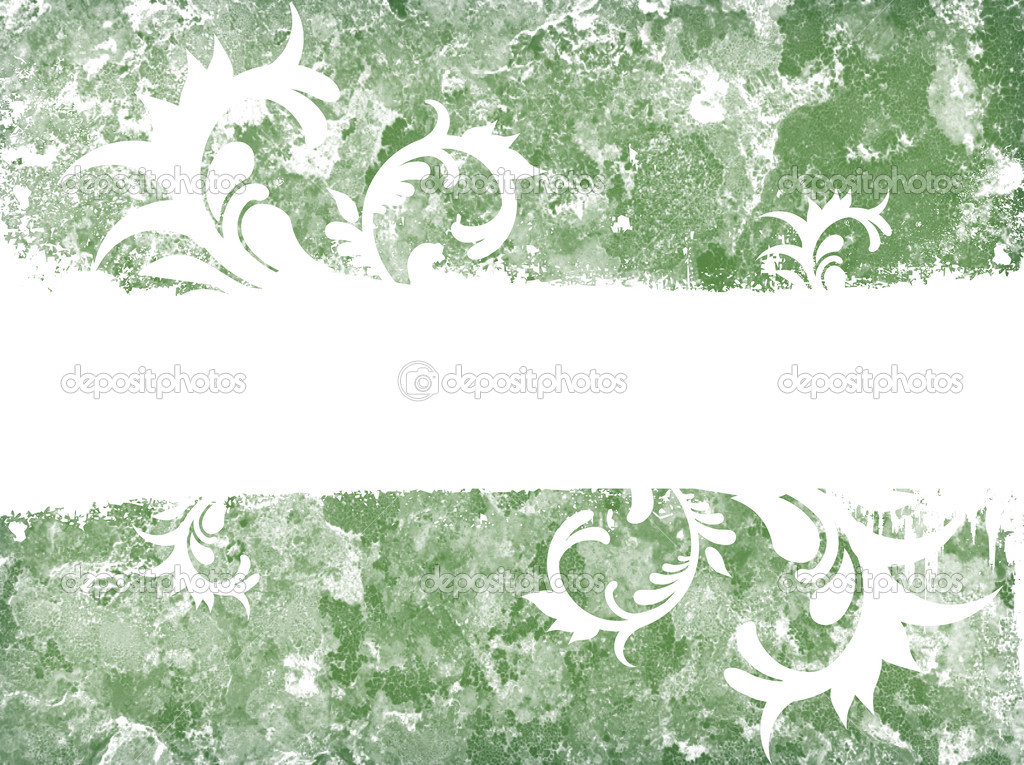 Grunge background with swirls and place for text