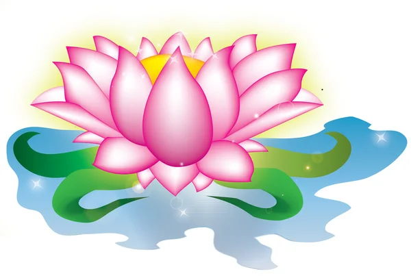 Illustration of lotus flower — Stock Photo, Image