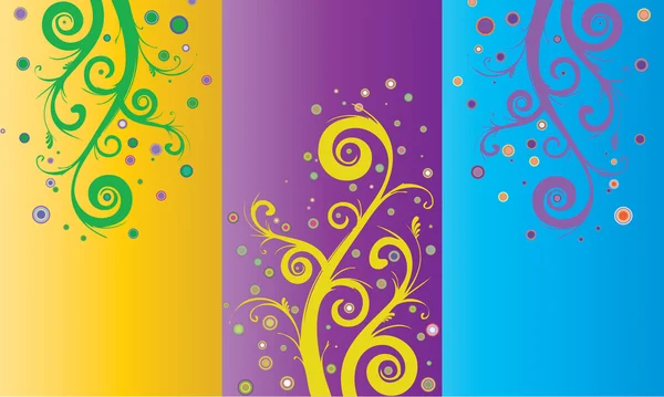 Colorfully illustration of abstract swirls and curls — Stock Photo, Image