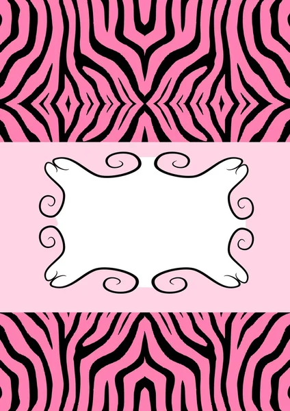 Zebra banner — Stockfoto