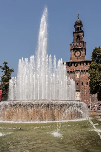スフォルツェスコ城、ミラノ — ストック写真