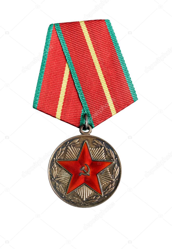 Russian medal close up