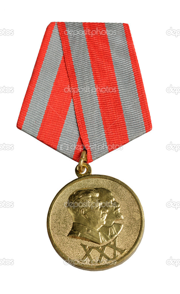 Russian medal close up