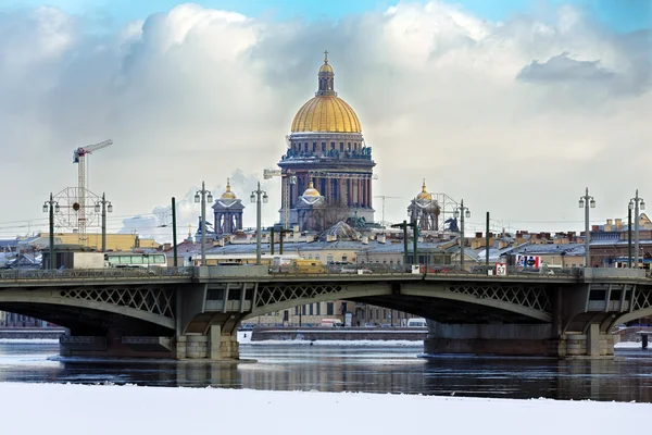 Blagoveshchensky puente en San Petersburgo —  Fotos de Stock