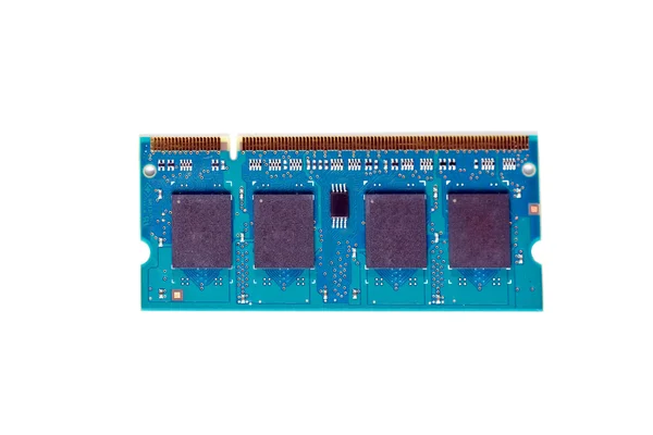 Laptop type ram-module geïsoleerd op wit — Stockfoto