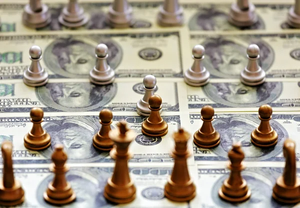 Finance Chess — Stock Photo, Image