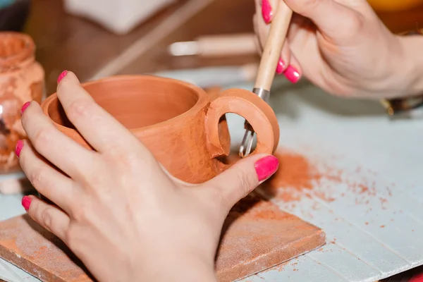 Handgemaakt aardewerk — Stockfoto