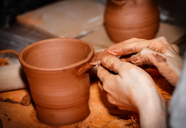 Handgemaakt aardewerk — Stockfoto