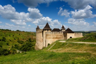 Khotyn Fortress, Ukraine clipart