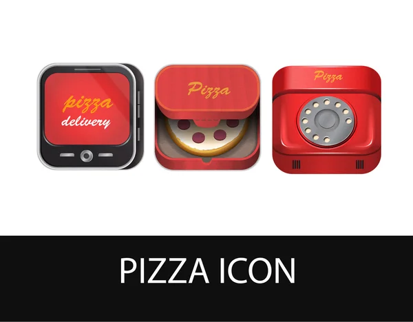 Иконка пиццы — стоковый вектор