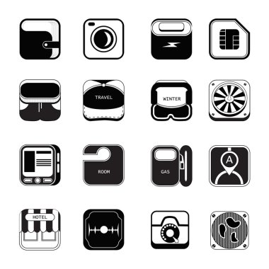 seyahat Icons set