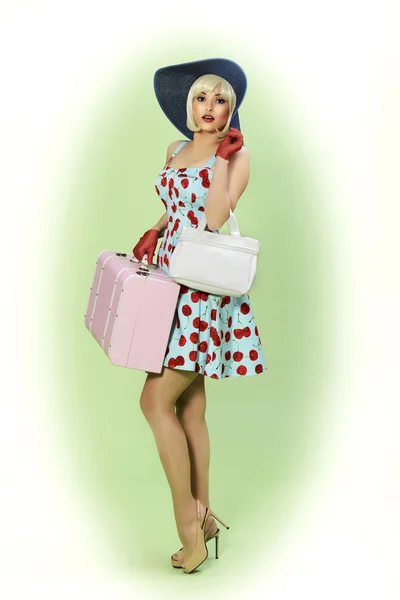 Pin up chica — Foto de Stock