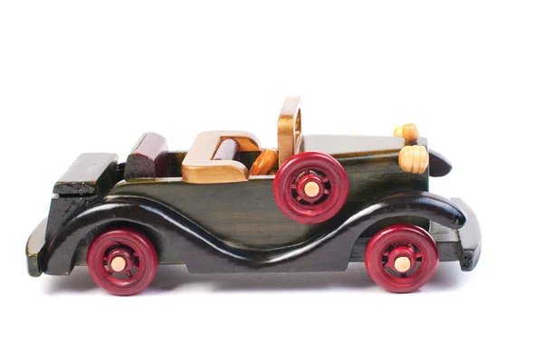 Un coche de juguete de madera — Foto de Stock