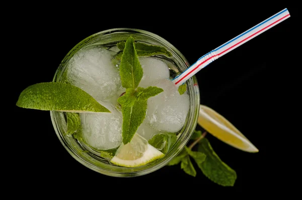 Świeże mojito koktajl widok z góry — Zdjęcie stockowe