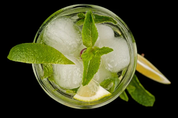 Taze mojito kokteyl Üstten Görünüm — Stok fotoğraf