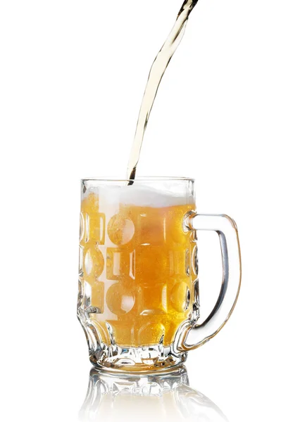 Häll glas öl — Stockfoto