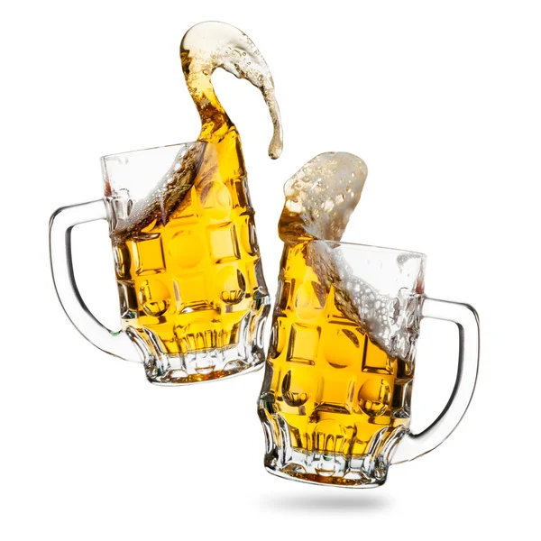 Clink glasses of beers — Stock Photo, Image