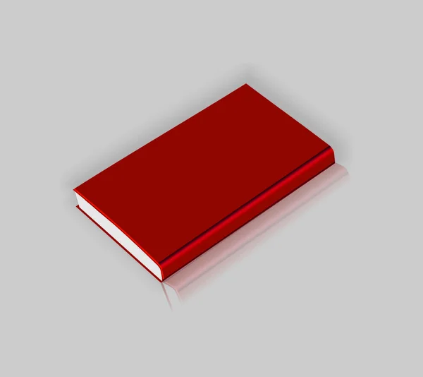 Piros könyvek vektor — Stock Vector