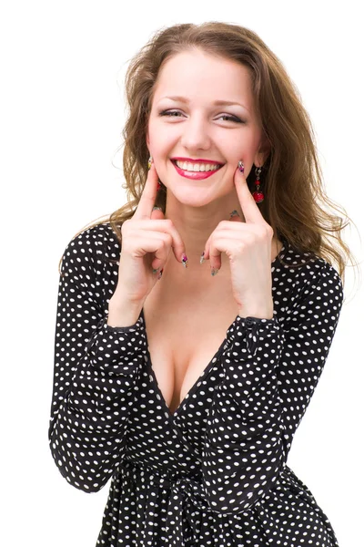 Atractivo retrato de mujer sonriente — Foto de Stock